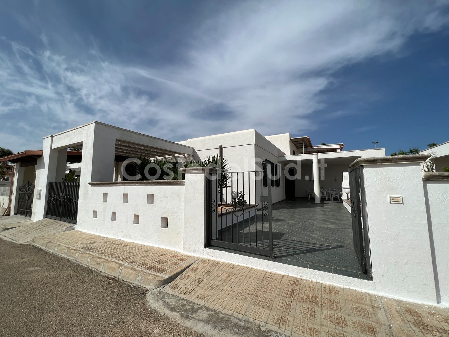 La casa vista dalla spiaggia