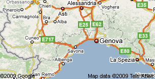 Cartina Liguria