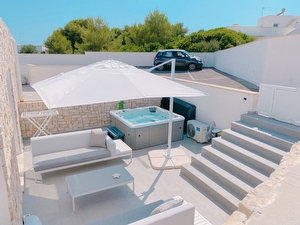 Appartamento con ampi spazi esterni e piscina Jacuzzi Santa Maria di Leuca - Foto 10