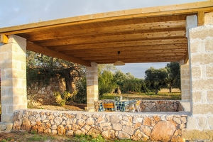 Trullo 3 camere ampio spazio esterno con giardino Torre Vado - Foto 16