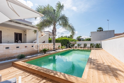 Porzione di villa con piscina in comune a pochi metri dal mare Torre Suda - Foto 6