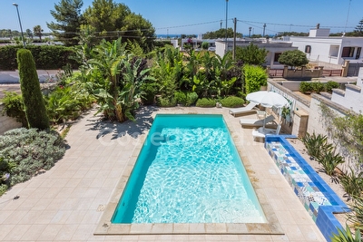 Villa 3 camere sette posti con piscina esclusiva Mancaversa - Foto 10