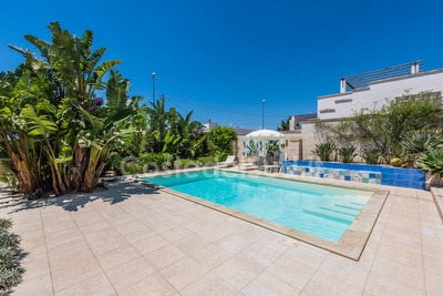 Villa 3 camere sette posti con piscina esclusiva Mancaversa - Foto 5