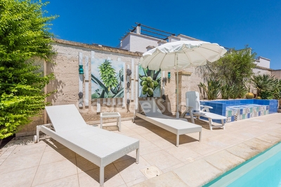 Villa 3 camere sette posti con piscina esclusiva Mancaversa - Foto 7