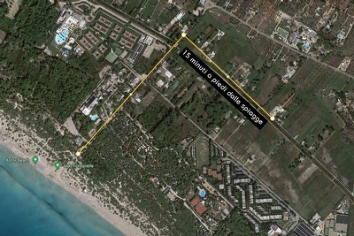 A 4 minuti dalle spiagge bianche del salento