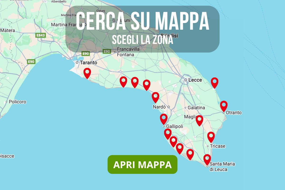 Cerca Case Vacanze su Mappa Salento